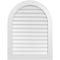 Ekena Millwork Round Top Surface Mount PVC Gable Vent: Non-Functional, w/ 3-1/2"W x 1"P Standard Frame, 32"W x 42"H GVPRT32X4201SN - alternate 1